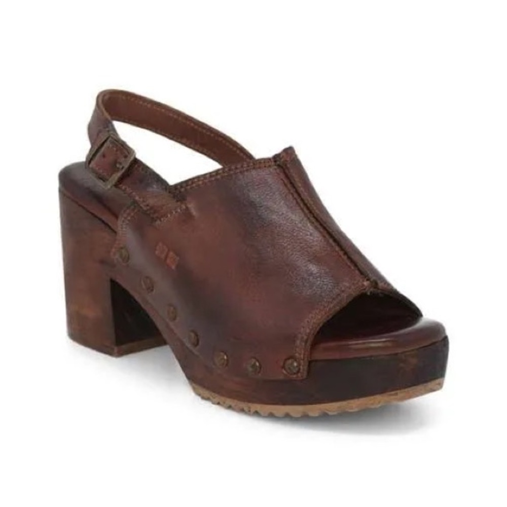 Women’s Bed Stu Marie Brown Leather Mules In Teak